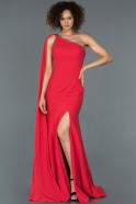 Длинное Вечернее Платье Русалка красный ABU1339