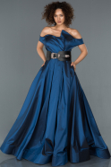 Длинное Помолвочное Платье Темно-синий ABU1347