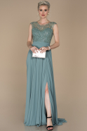 Длинное Помолвочное Платье Бирюзовый ABU1390