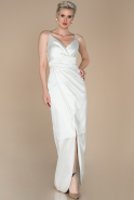 Длинное Помолвочное Платье Белый ABU564