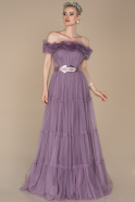 Длинное Помолвочное Платье Лавандовый ABU1397