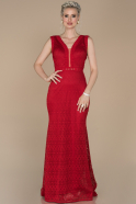 Длинное Вечернее Платье красный ABU1399