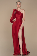Длинное Помолвочное Платье красный ABU1398
