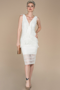 Короткое Платье На Приглашение Белый ABK757