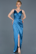 Длинное Помолвочное Платье Индиго ABU564