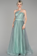Длинное Вечернее Платье Бирюзовый ABU048