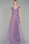 Длинное Помолвочное Платье Лавандовый ABU1435