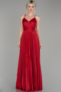 Длинное Помолвочное Платье красный ABU1441