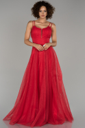 Длинное Помолвочное Платье красный ABU1450