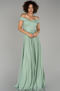 Длинное Вечернее Платье Бирюзовый ABU1374