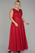 Длинное Свободное Вечернее Платье красный ABU1464