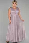 Длинное Свободное Вечернее Платье Лавандовый ABU1464