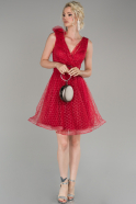 Короткое Платье На Приглашение красный ABK862