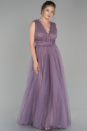 Длинное Помолвочное Платье Лавандовый ABU1494