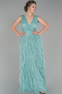 Длинное Помолвочное Платье Бирюзовый ABU1484