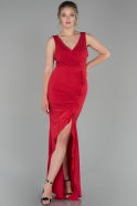 Длинное Вечернее Платье красный ABU1483