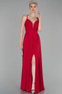 Длинное Помолвочное Платье красный ABU1485