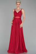 Длинное Вечернее Платье красный ABU1503