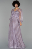 Длинное Помолвочное Платье Лавандовый ABU1510