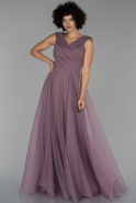 Длинное Помолвочное Платье Лавандовый ABU1525