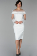 Короткое Ночное Платье Белый ABK924