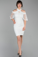 Короткое Ночное Платье Белый ABK927