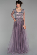 Длинное Помолвочное Платье Лавандовый ABU1495