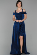 Длинное Вечернее Платье Темно-синий ABU1567