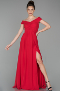 Длинное Вечернее Платье красный ABU1547