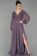 Длинное Вечернее Платье Лавандовый ABU1554