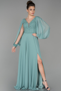 Длинное Вечернее Платье Бирюзовый ABU1554