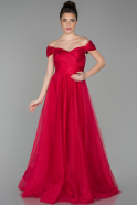 Длинное Вечернее Платье красный ABU1585