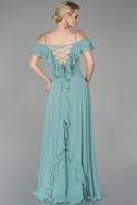 Длинное Вечернее Платье Бирюзовый ABU1600