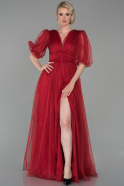 Длинное Вечернее Платье красный ABU1604
