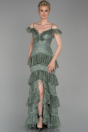 Длинное Вечернее Платье Бирюзовый ABU1629