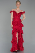 Длинное Вечернее Платье красный ABU1629