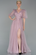 Длинное Вечернее Платье Пудровый ABU1634