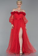 Длинное Вечернее Платье красный ABU1635