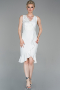 Короткое Платье На Приглашение Белый ABK965