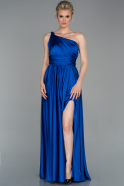 Длинное Помолвочное Платье Ярко-синий ABU1142