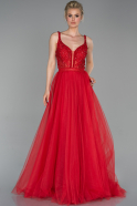Длинное Вечернее Платье красный ABU1636