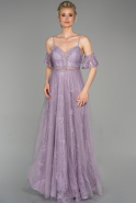 Длинное Вечернее Платье Лавандовый ABU1637
