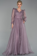 Длинное Вечернее Платье Лавандовый ABU1640