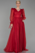 Длинное Вечернее Платье красный ABU1650