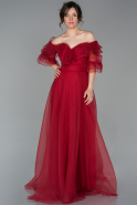 Длинное Вечернее Платье красный ABU1667