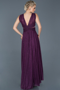 Длинное Помолвочное Платье Фиолетовый ABU856