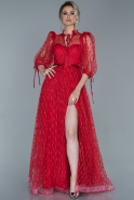 Длинное Вечернее Платье красный ABU1679