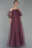 Длинное Вечернее Платье Пыльно-розовый ABU1689