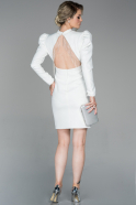 Короткое Платье На Приглашение Белый ABK985
