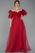 Длинное Вечернее Платье красный ABU1675